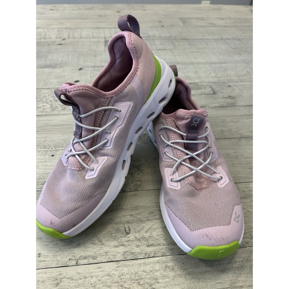 On Cloud Children's Cloudleap Athletic Running Shoes Size K3 Mauve/Kiwi